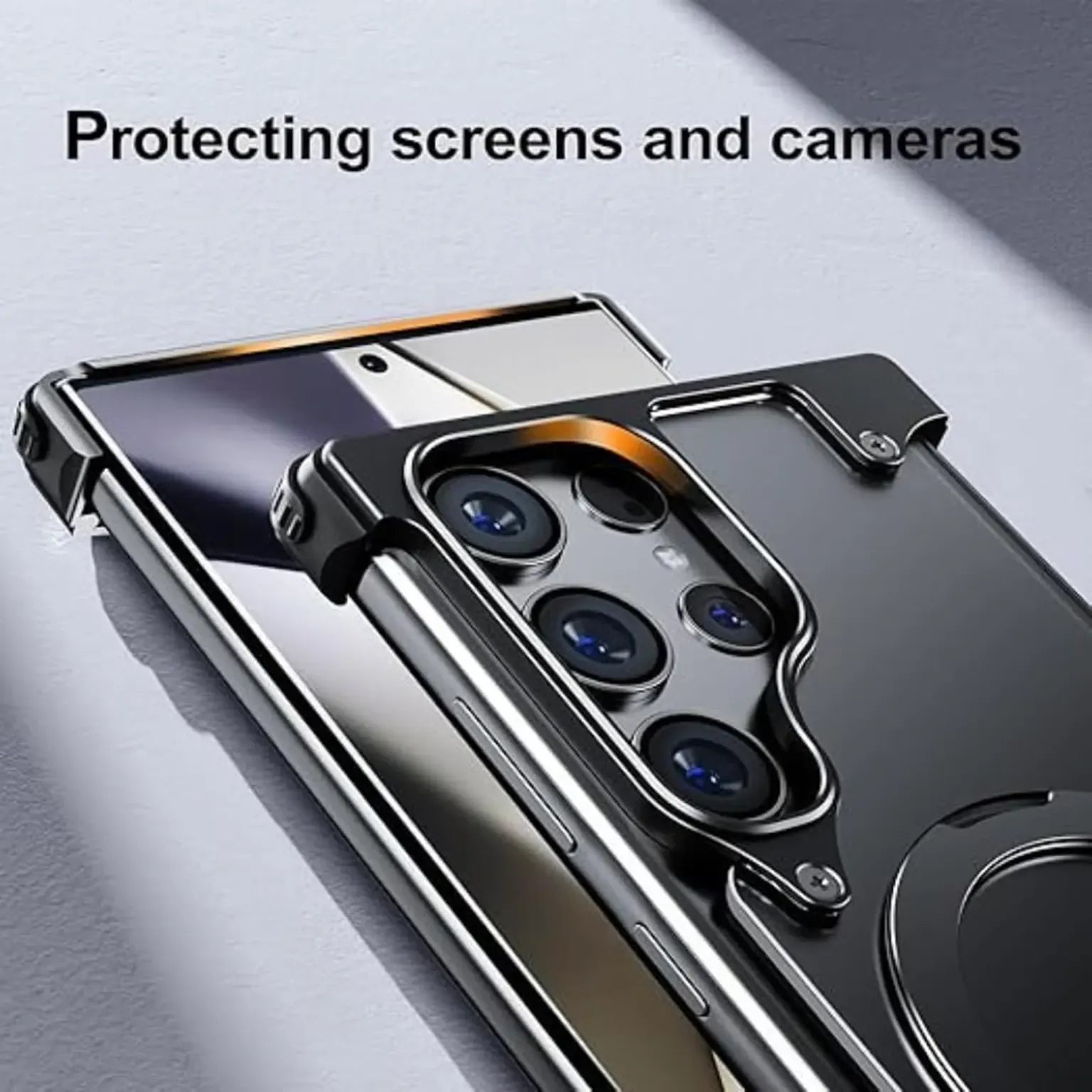 Cases & Covers OATSBASF Metal Kickstand Frameless Magsafe PC Matte Case for Samsung Galxy S26 Ultra