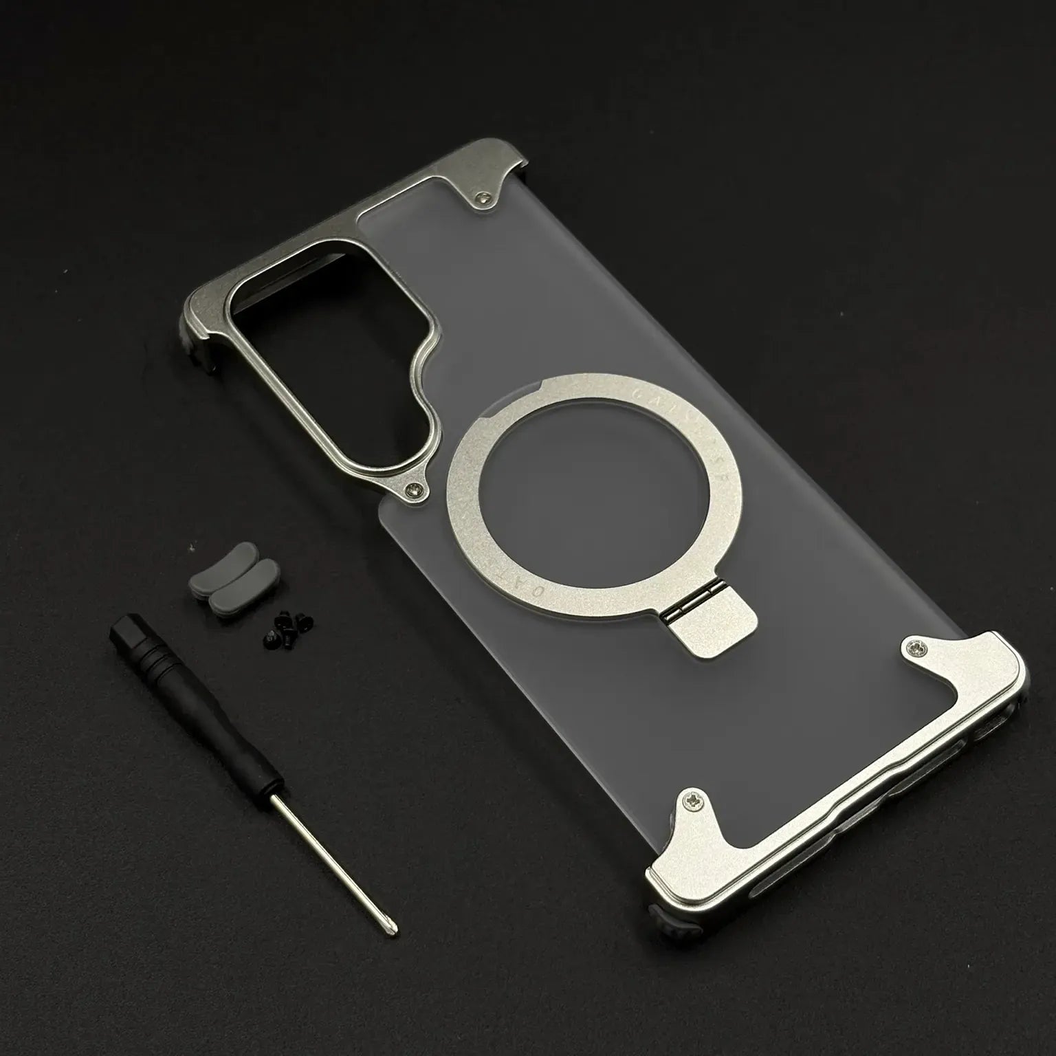 Cases & Covers OATSBASF Metal Kickstand Frameless Magsafe PC Matte Case for Samsung Galxy S26 Ultra