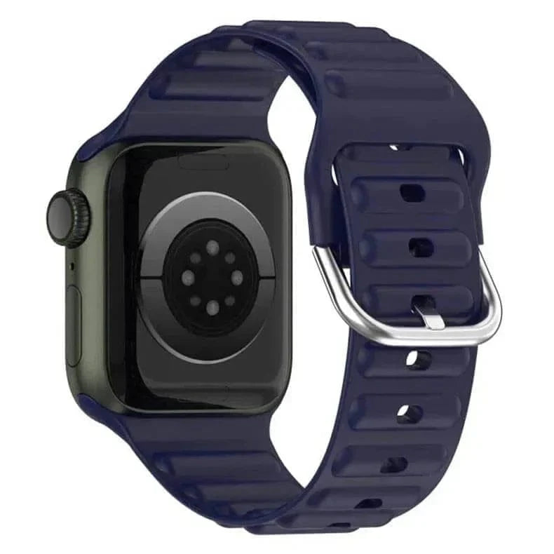 Ocean Ripple Silicone Soft Band for Apple Watch 42 | 44 | 45 | Ultra 49 | 46mm S10