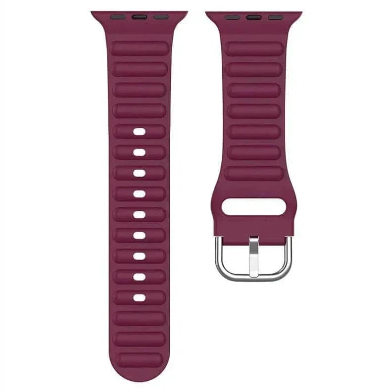 Ocean Ripple Silicone Soft Band for Apple Watch 42 | 44 | 45 | Ultra 49 | 46mm S10