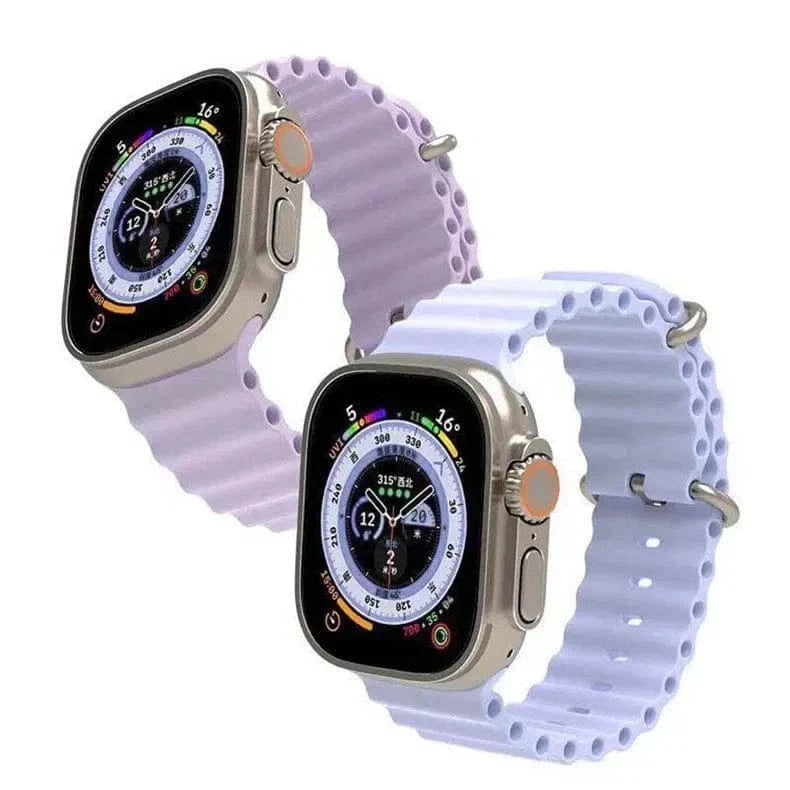 Ocean Silicone Band for Apple Watch 42 | 44 | 45 | Ultra 49 | 46mm S10