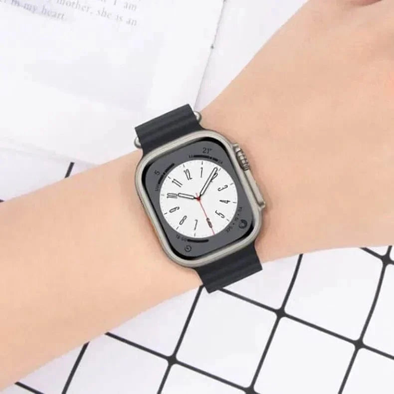 Ocean Silicone Band for Apple Watch 42 | 44 | 45 | Ultra 49 | 46mm S10
