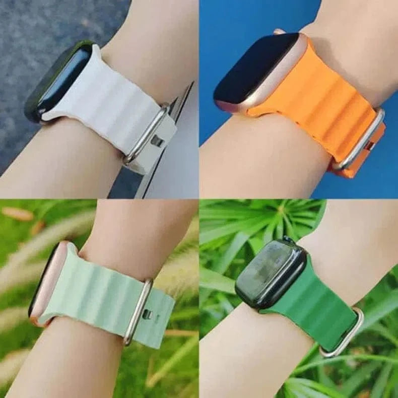 Ocean Silicone Band for Apple Watch 42 | 44 | 45 | Ultra 49 | 46mm S10