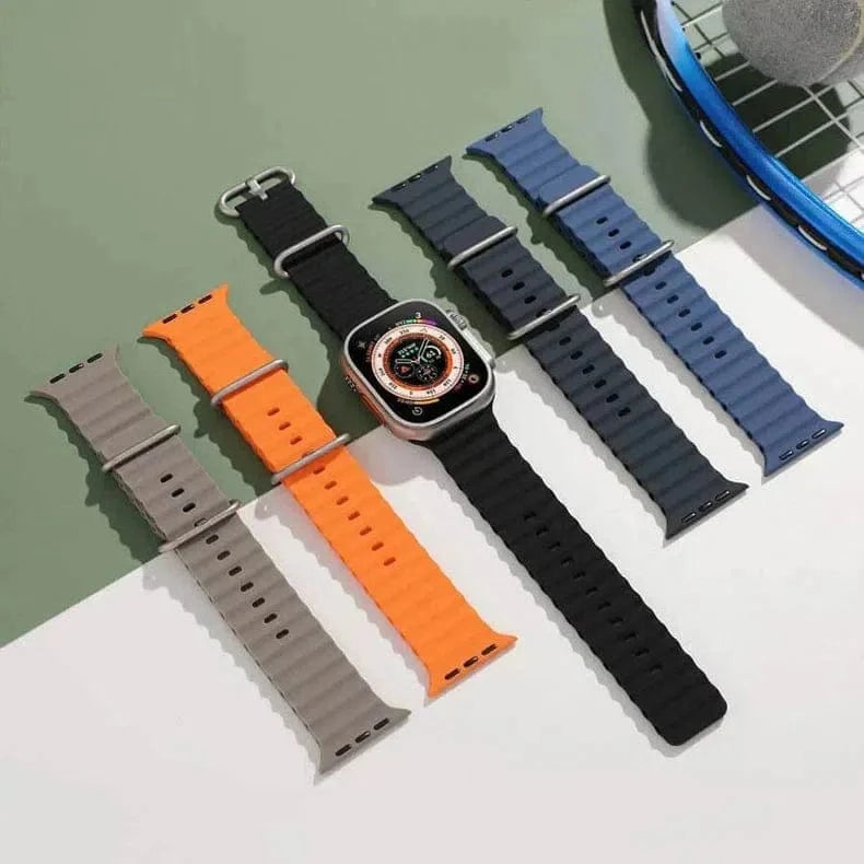 Ocean Silicone Band for Apple Watch 42 | 44 | 45 | Ultra 49 | 46mm S10