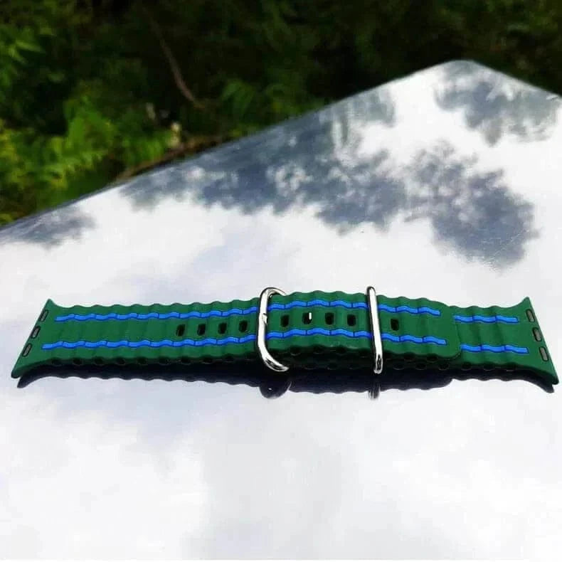 Ocean Silicone Sport Soft Band for Apple Watch 42 | 44 | 45 | Ultra 49 | 46mm S10