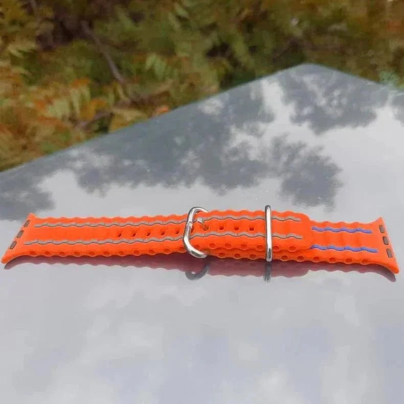 Ocean Silicone Sport Soft Band for Apple Watch 42 | 44 | 45 | Ultra 49 | 46mm S10