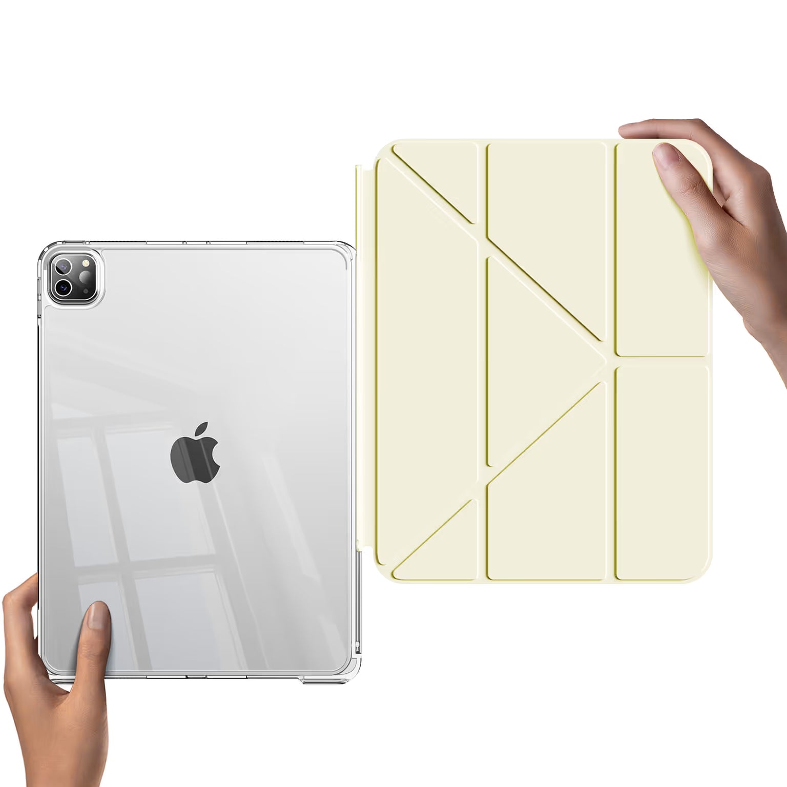 Cases & Covers Multifold Slim Soft Touch Leather Texture TPU Smart Cover for iPad Air 4 | Air 5 M1 (10.9 inch) | Air 6 M2 | Air 7 M3 (11 inch)