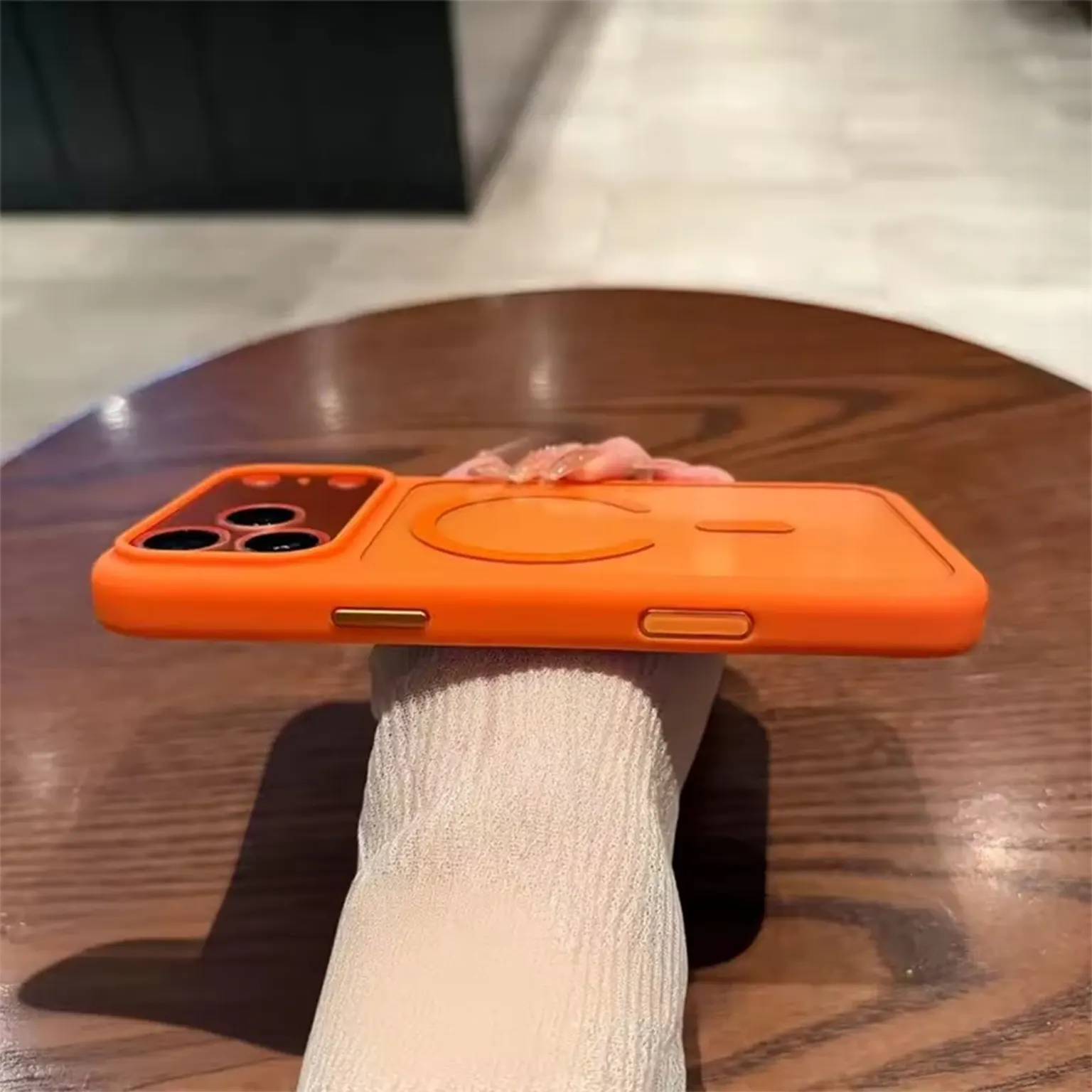 Camera Protective Ultra Crystal Clear Matte Frame MagSafe Case for iPhone 17 Pro