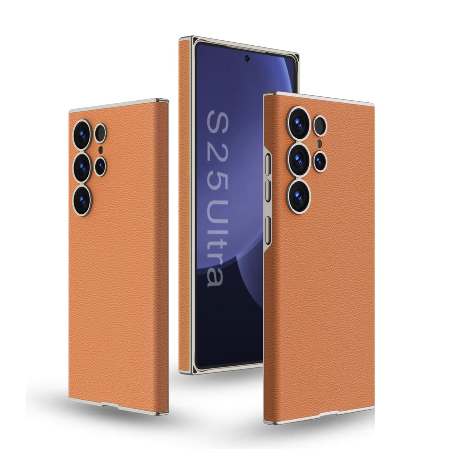 GKK Skin-feeling Leather Texture Hard Case for Samsung S25 Ultra