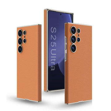 GKK Skin-feeling Leather Texture Hard Case for Samsung S25 Ultra