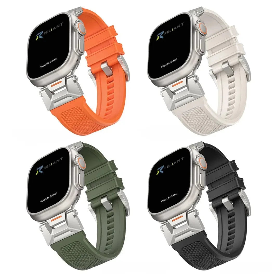 ktusu Generic Watch Bands Outdoor Waterproof Rubber Sports Band for Apple Watch 42 | 44 | 45 | Ultra 49 | 46mm S10