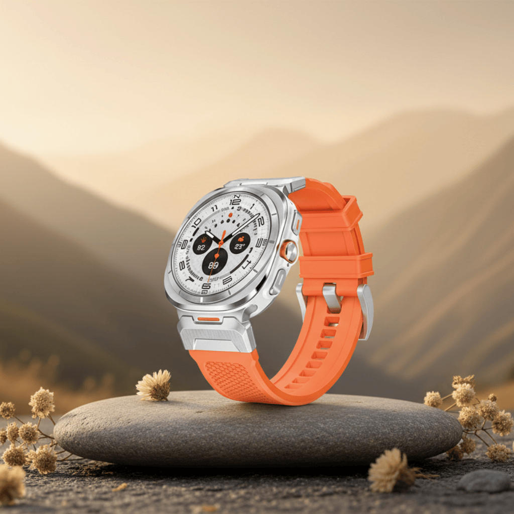 Watch Bands Outdoor Waterproof Rubber Sports Band for Samsung Watch Ultra 47mm