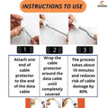 [ Pack of 3 ] Spiral Charger Cable Protector Data Wir