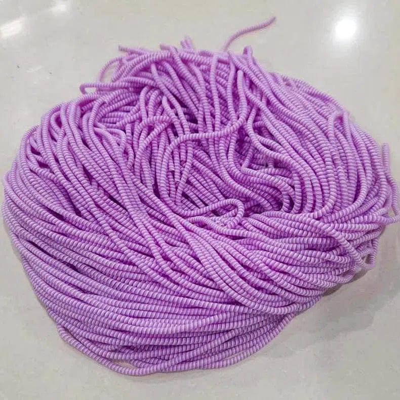Cable Management for Purple White / Dual Color Spiral Charger Cable Protector Data Wire Saver for Charging Cable