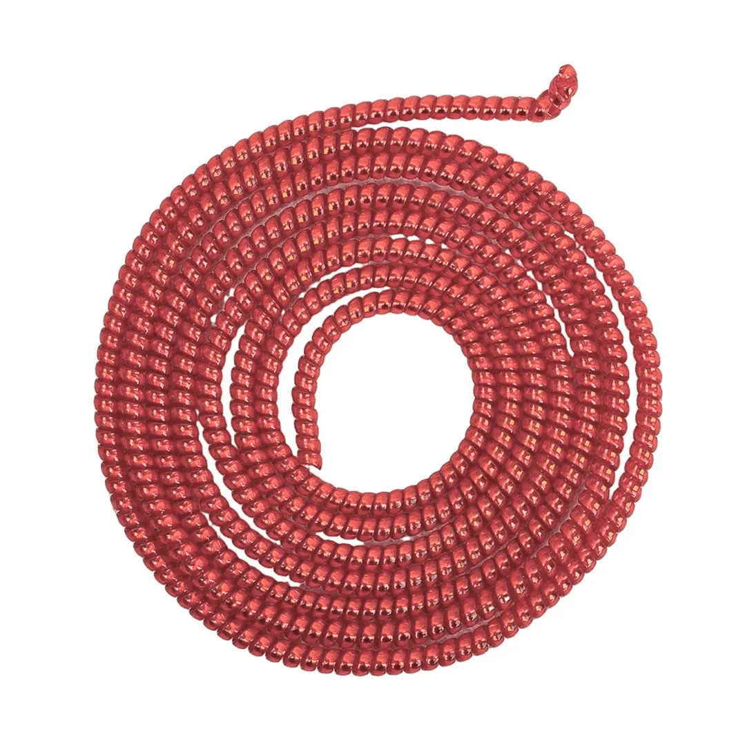 ktusu Generic Enhancement [ Pack of 3 ] Spiral Charger Cable Protector Data Wire Saver for Charging Cable ( 1.5 Meter ) Red