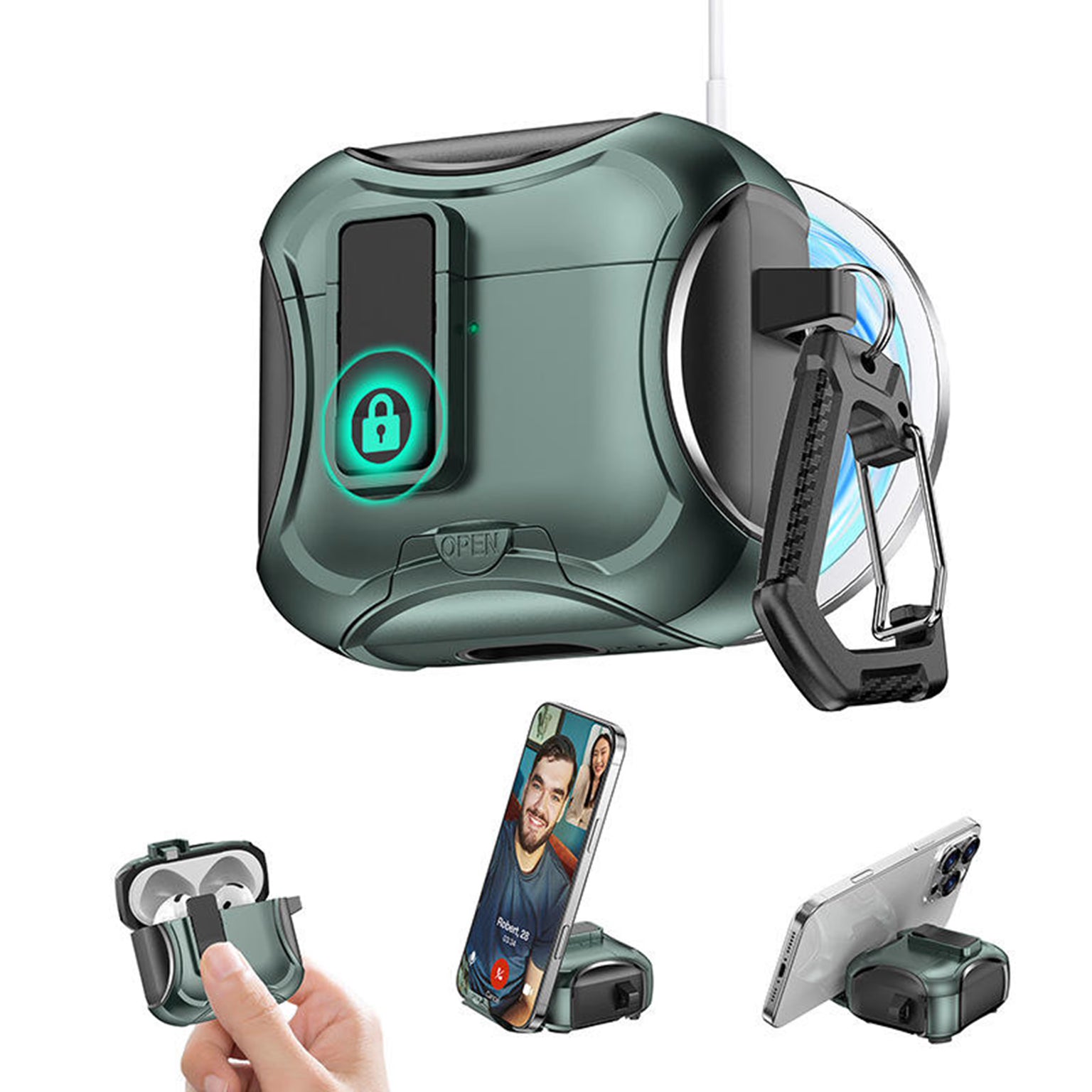 Cases & Covers PC Hybrid TPU Protective Case with Switch Lock for Airpods Pro | Pro 2