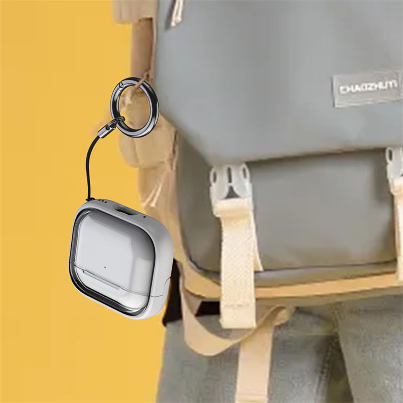 Cases & Covers PC+TPU Bluetooth-compatible Earbud Cover Stand with Carabiner for Airpods 1 | 2