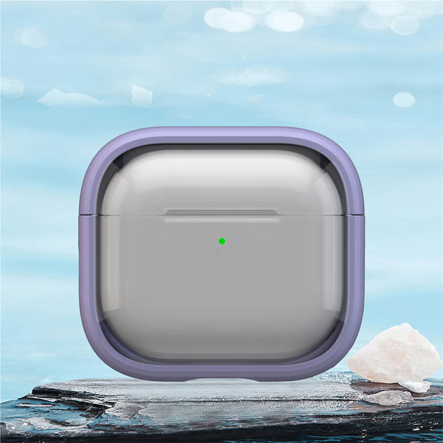 Cases & Covers PC+TPU Bluetooth-compatible Earbud Cover Stand with Carabiner for Airpods 1 | 2