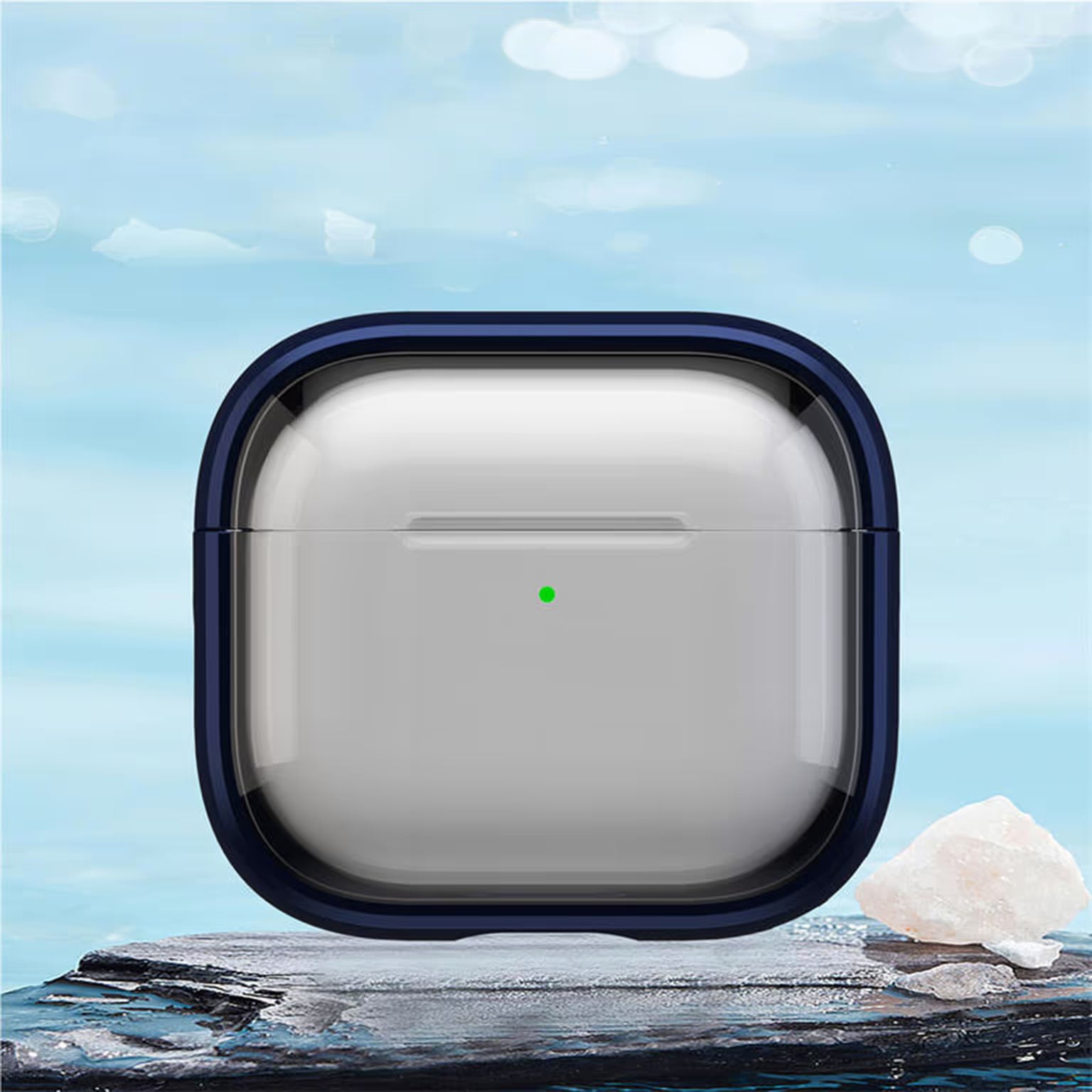 Cases & Covers PC+TPU Bluetooth-compatible Earbud Cover Stand with Carabiner for Airpods 1 | 2