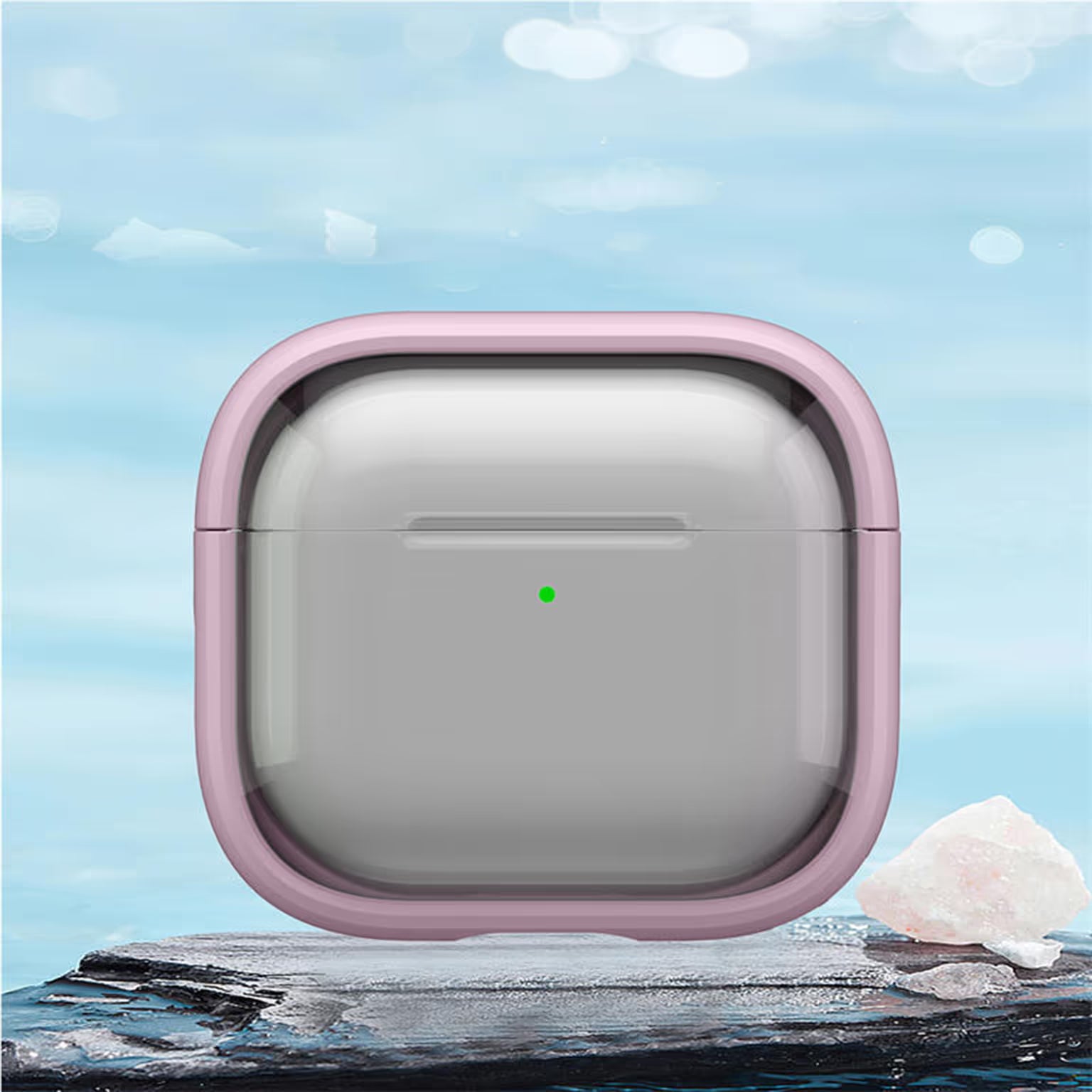 Cases & Covers PC+TPU Bluetooth-compatible Earbud Cover Stand with Carabiner for Airpods 1 | 2