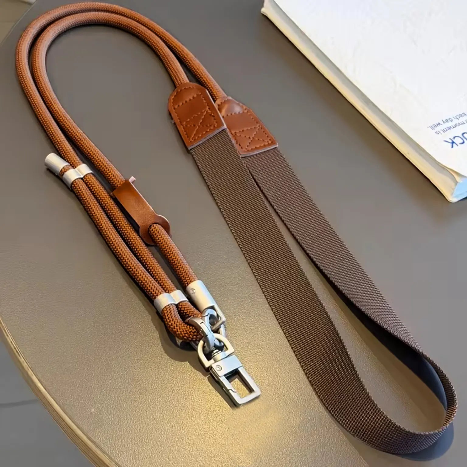 Phone Lanyard Adjustable Crossbody Strap Double Buckle Anti Theft Chain Woven Phone Lanyard with Carabiner Hook KTSU9L01A 8954960612662