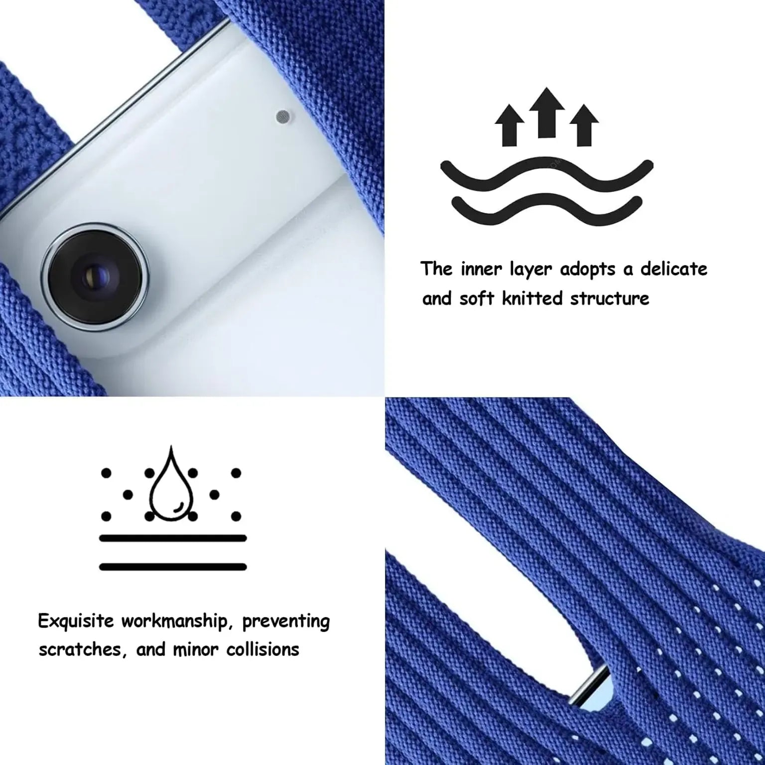 Cases & Covers Phone Pocket Knit Bag 75-80cm | Premium Knit Mobile Phones Bags | Cell Phone Pouch Sleeve