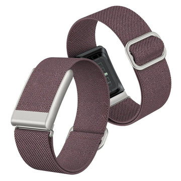 Elastic Nylon Soft Solo Loop Adjustable Replacement Strap for Whoop 5.0 PEAK Pink Plum