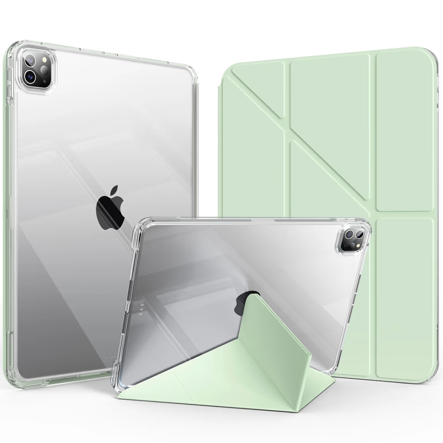 Cases & Covers Multifold Slim Soft Touch Leather Texture TPU Smart Cover for iPad Air 4 | Air 5 M1 (10.9 inch) | Air 6 M2 | Air 7 M3 (11 inch)