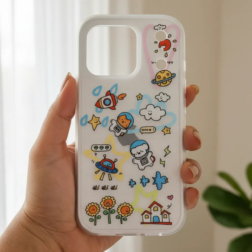 Cases & Covers Printed Soft TPU Edge Dual Layer Back Hard Case for iPhone 17 Pro Max