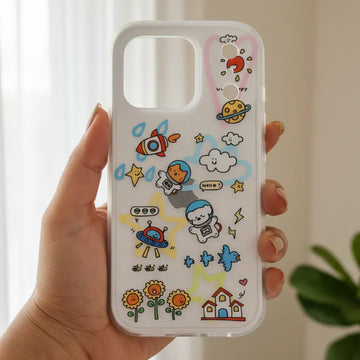 Cases & Covers Printed Soft TPU Edge Dual Layer Back Hard Case for iPhone 17 Pro Max