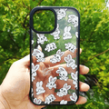 Cases & Covers for iPhone 15 Pro Max / Bunnies Printed Soft TPU Silicone Edge Hard Back Clear Case for Apple iPhone