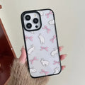 Cases & Covers for iPhone 15 Pro Max / Rabbit Printed Soft TPU Silicone Edge Hard Back Clear Case for Apple iPhone
