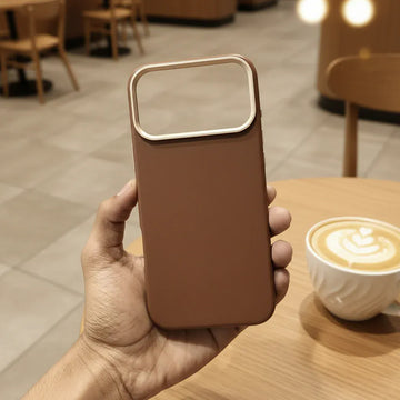Cases & Covers PU Leather Texture Metal Button Magnetic Magsafe Case for iPhone 17 Pro Max