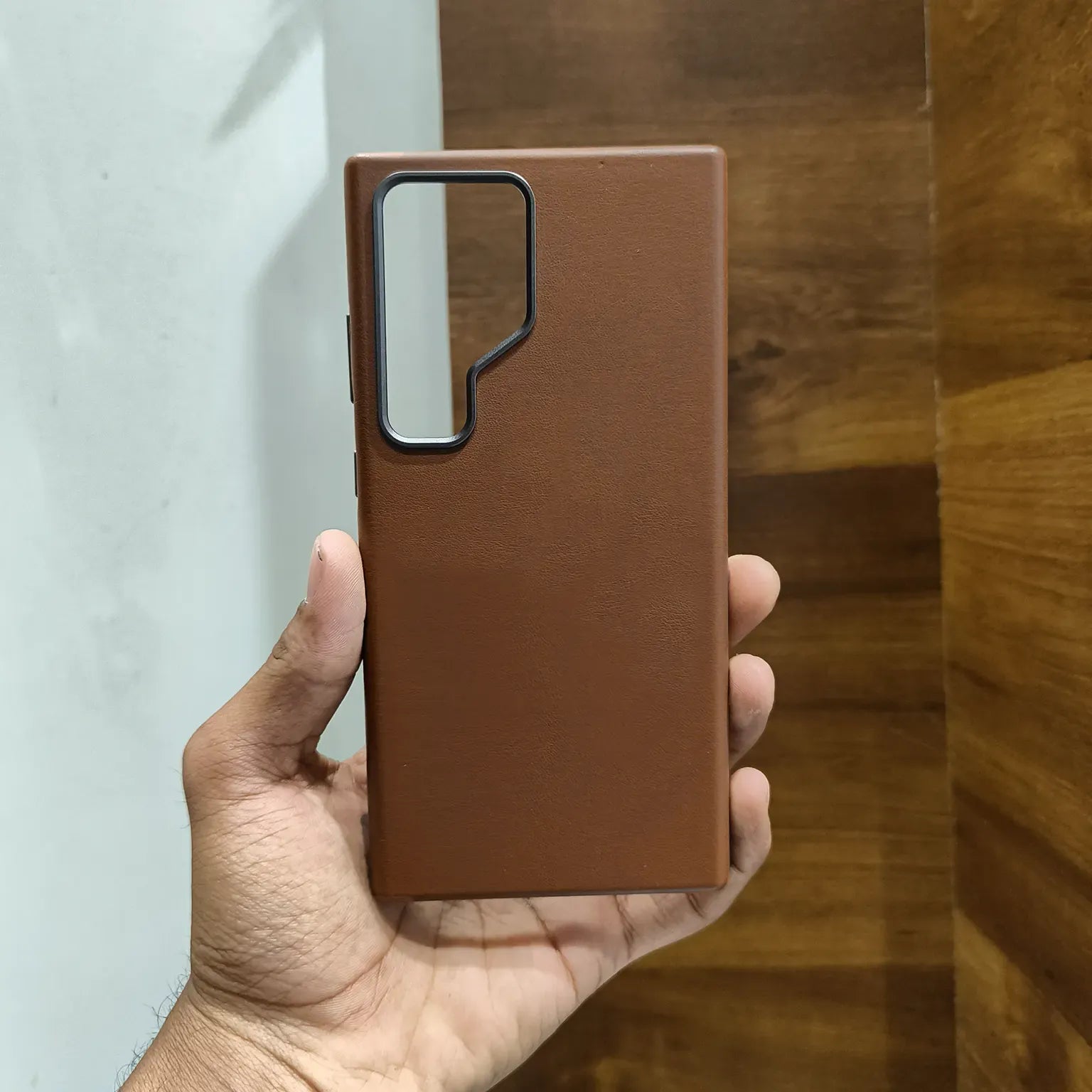 Cases & Covers PU Leather Texture Metal Button Magnetic Magsafe Case for Samsung S25 Ultra