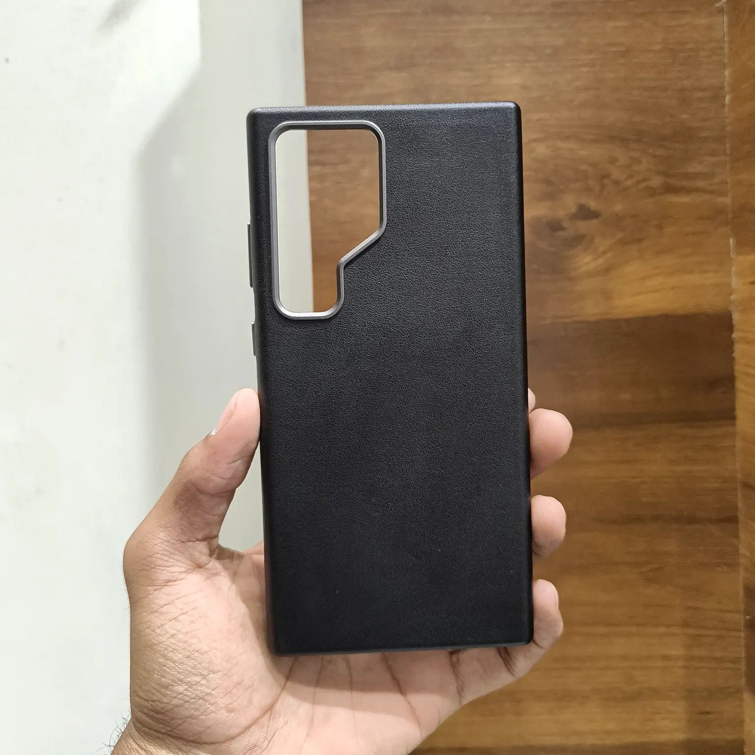 Cases & Covers PU Leather Texture Metal Button Magnetic Magsafe Case for Samsung S25 Ultra