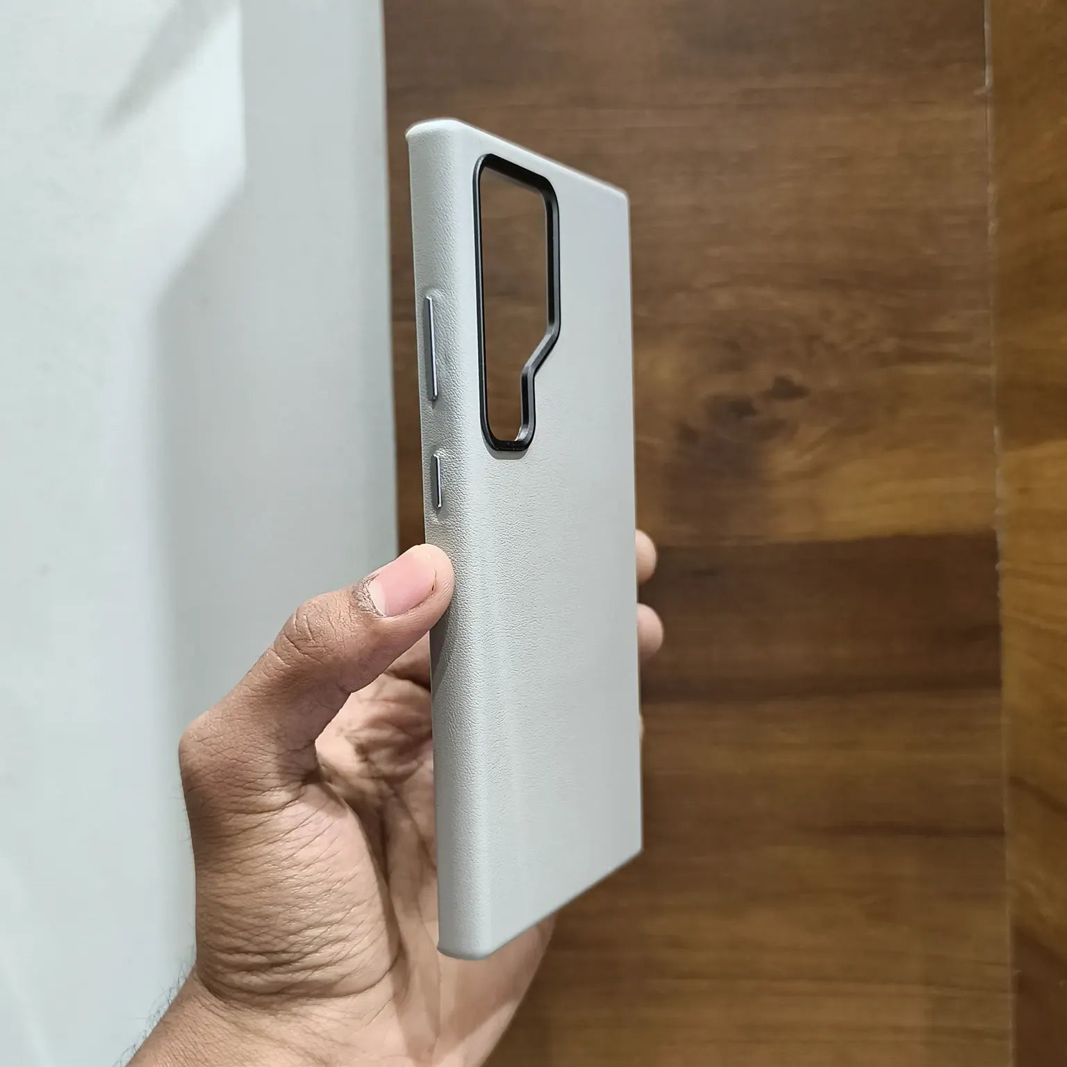 Cases & Covers PU Leather Texture Metal Button Magnetic Magsafe Case for Samsung S25 Ultra