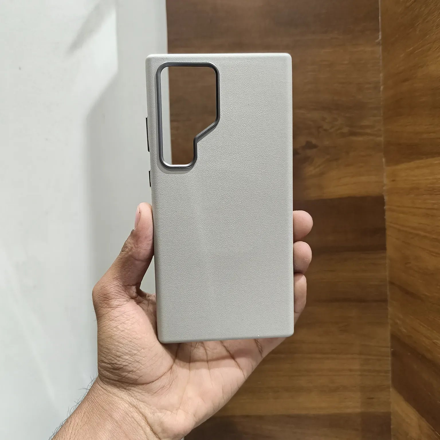 Cases & Covers PU Leather Texture Metal Button Magnetic Magsafe Case for Samsung S25 Ultra