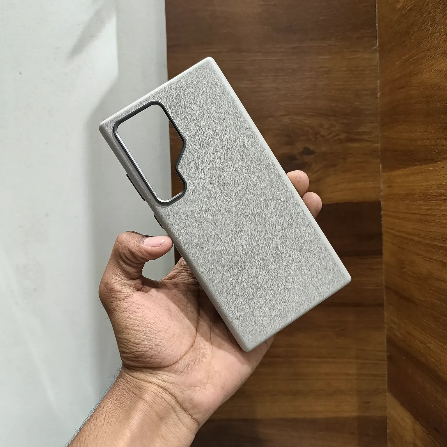 Cases & Covers PU Leather Texture Metal Button Magnetic Magsafe Case for Samsung S25 Ultra