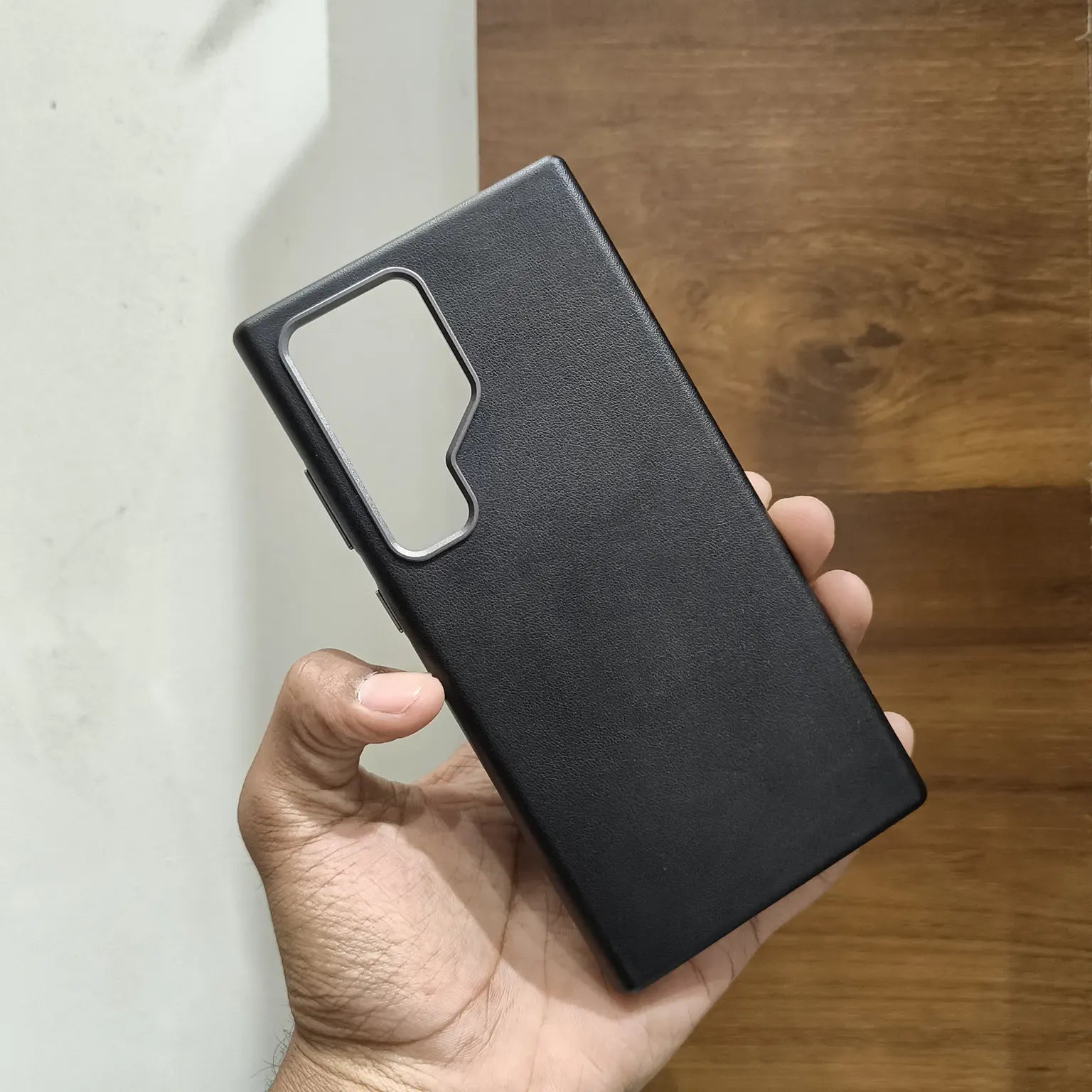 Cases & Covers PU Leather Texture Metal Button Magnetic Magsafe Case for Samsung S25 Ultra