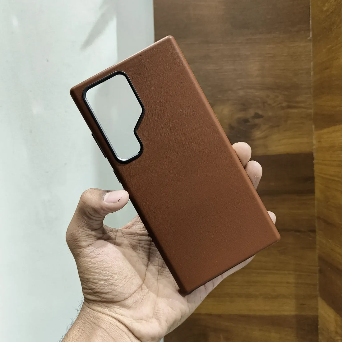 Cases & Covers PU Leather Texture Metal Button Magnetic Magsafe Case for Samsung S25 Ultra