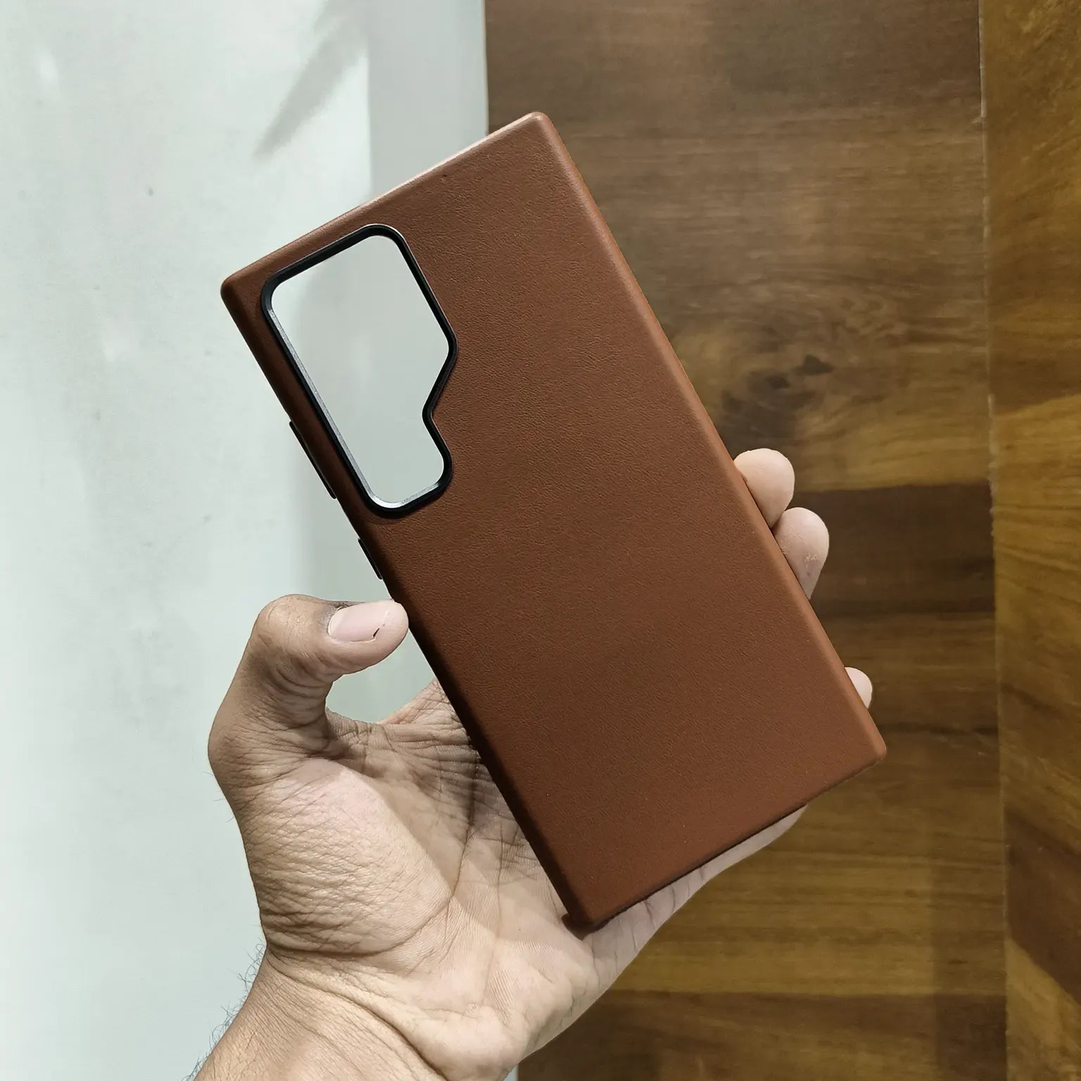 Cases & Covers PU Leather Texture Metal Button Magnetic Magsafe Case for Samsung S25 Ultra