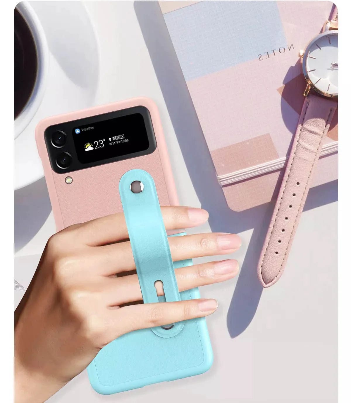 Cases & Covers for Samsung Z Flip4 / Pink Sky Blue