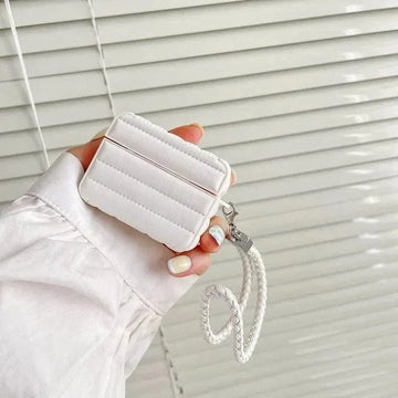 Cases & Covers Puffy Pebble Leather Dual Layer Hard Cover for Airpods Pro | Pro 2