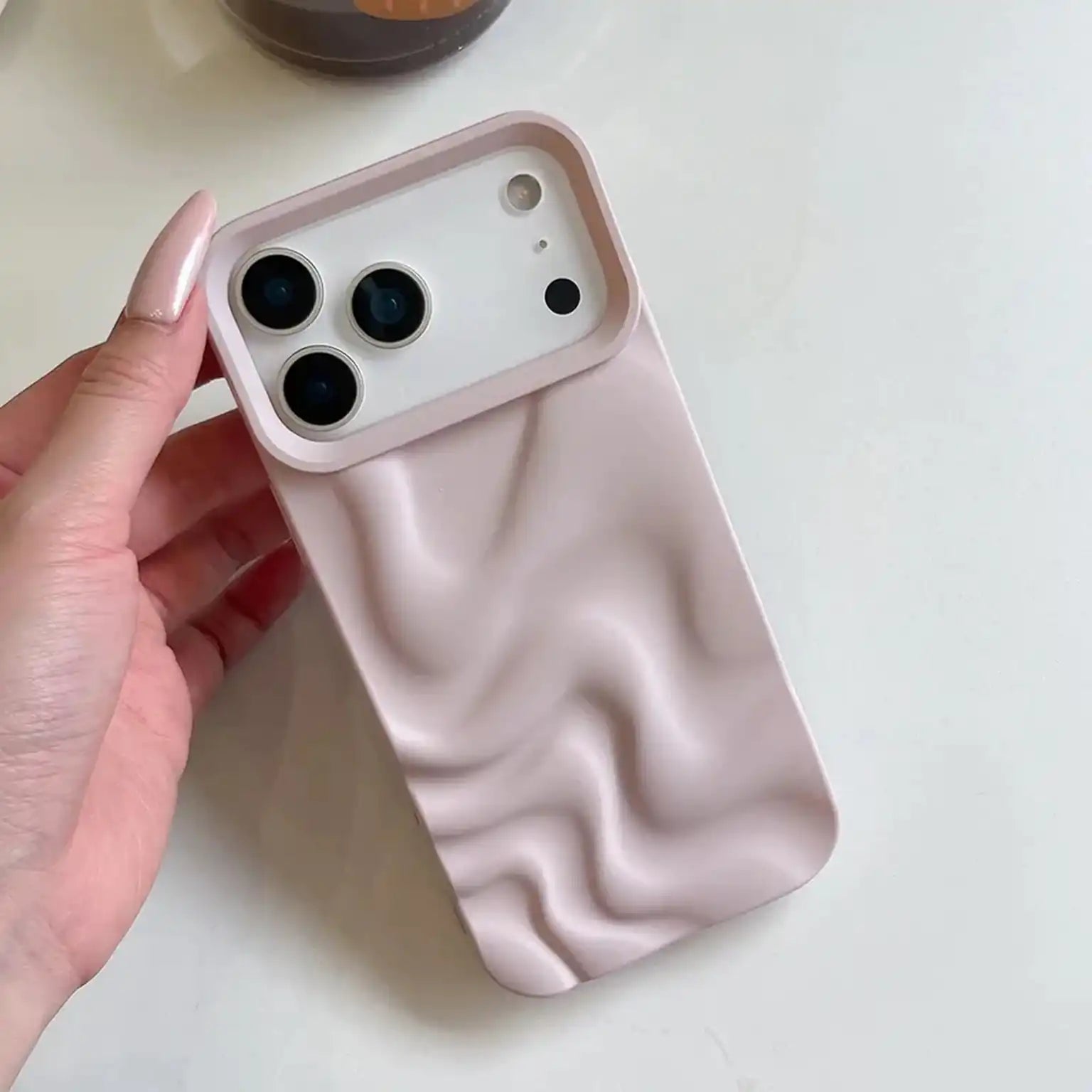 3D Water Ripple Pattern Wave Silicone Soft Case for iPhone 17