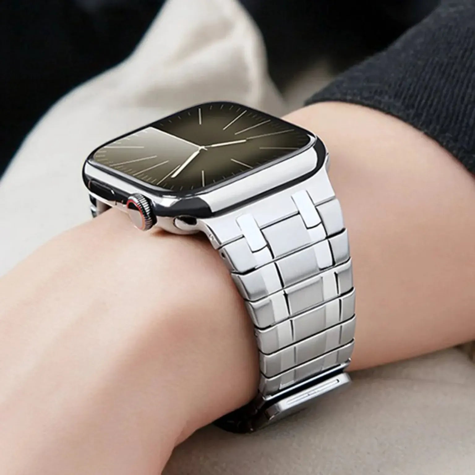 Watch Bands QuickFit Magnetic Metal Link Bracelet Chain for Apple Watch 42 | 44 | 45 | Ultra 49 | 46mm S10 | 46mm S11