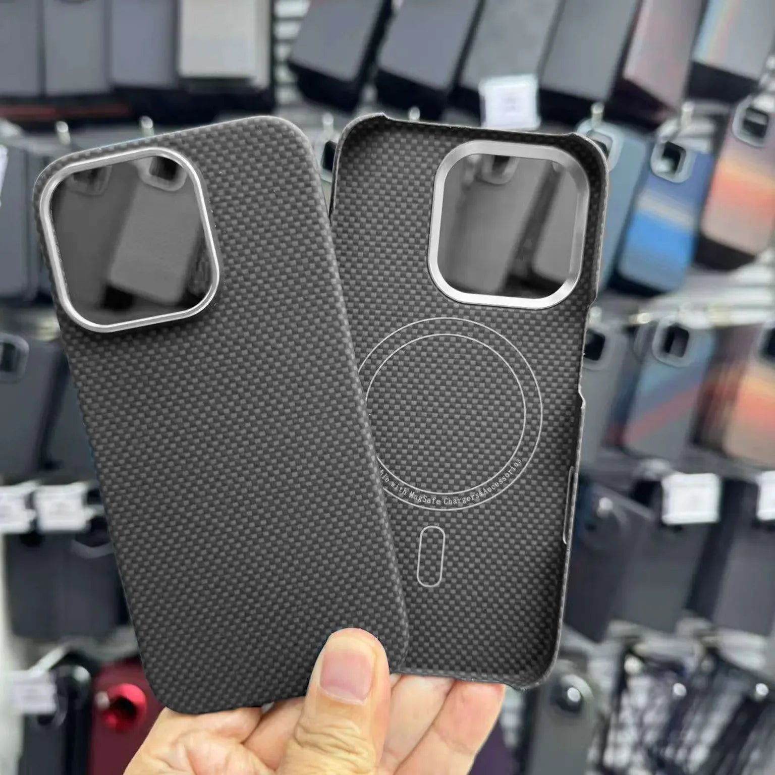 Cases & Covers Real Aramid Kevlar Fiber Magsafe Case for iPhone 16 Pro