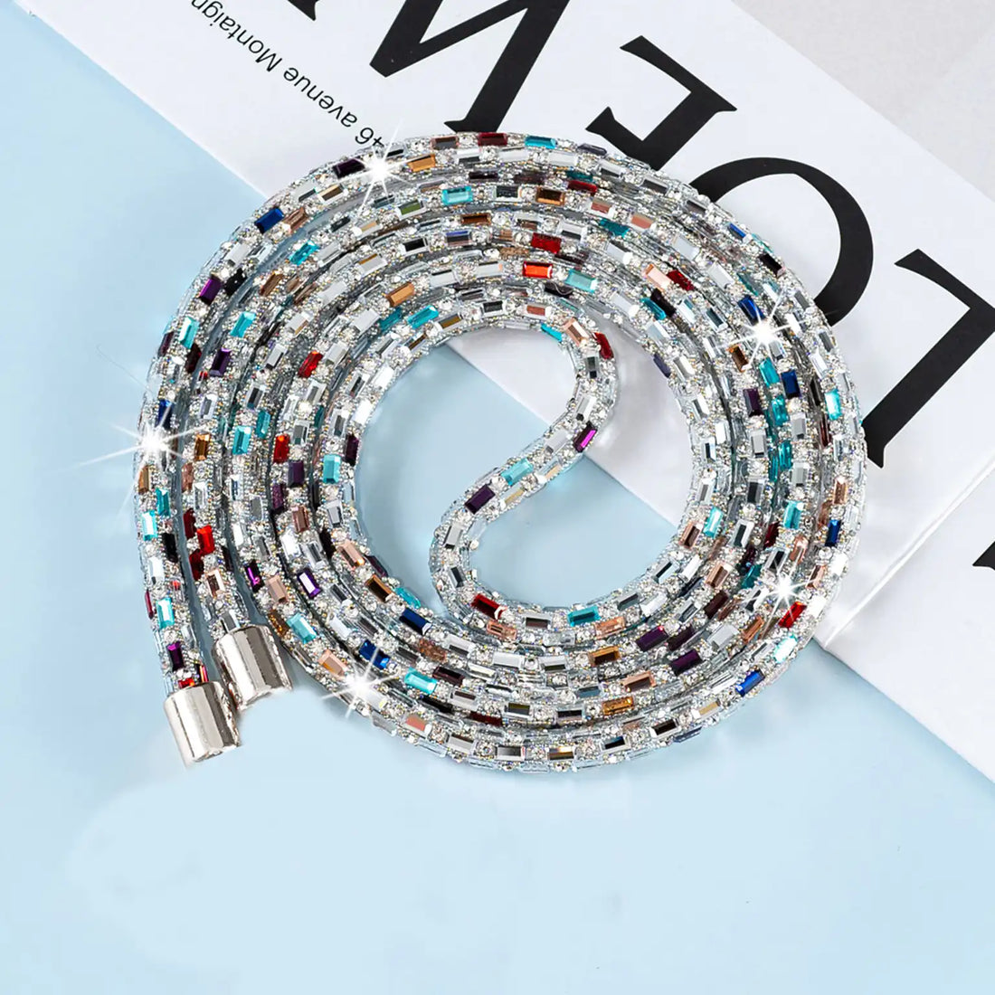 Enhancement Rhinestone Bling Full Diamond Crossbody Long Strap for The Neck And Shoulder Mobile Phone Lanyard