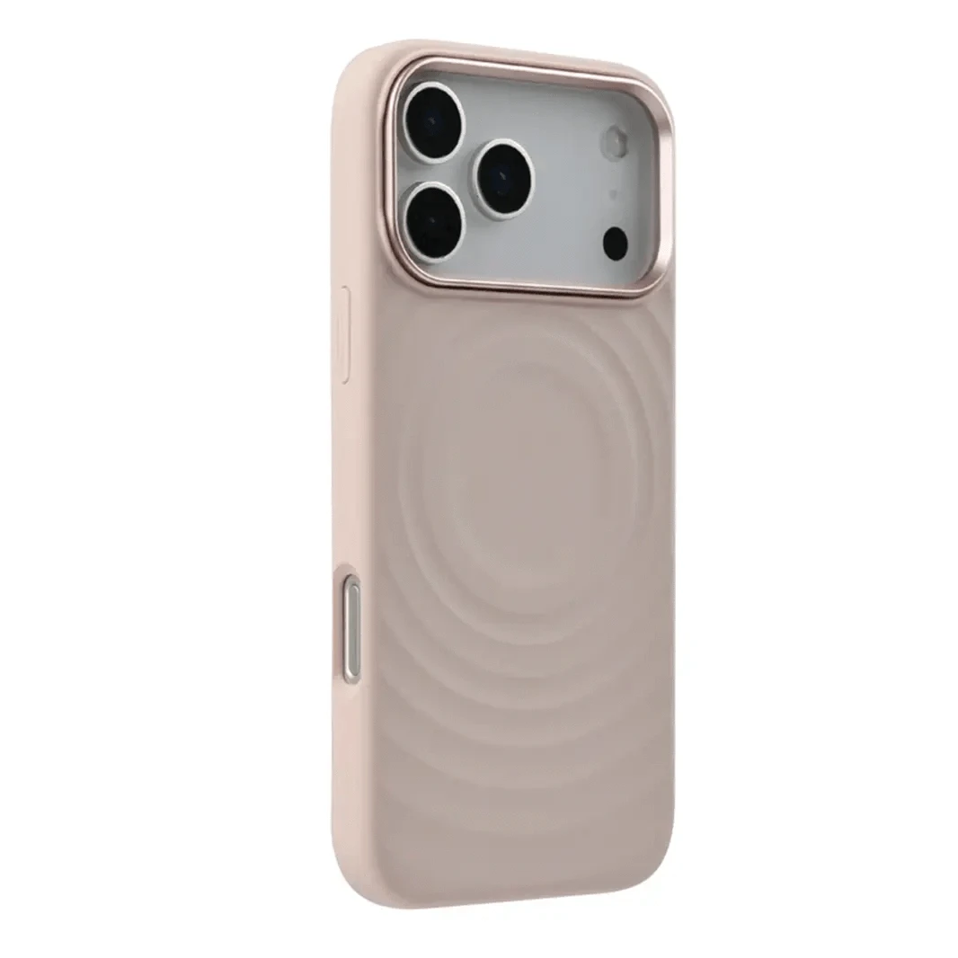 ktusu Generic Cases & Covers Ripple Magnetic Magsafe Liquid Silicone Case for iPhone 17 Pro Max Sand Pink