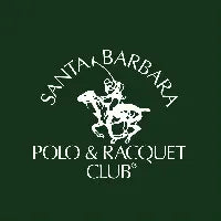 Logo of Santa Barbara Polo & Racquet Club on a green background