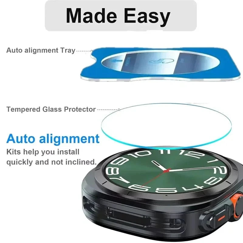 Self-contained Positioning Tempered Glass for Samsung Watch 6/7 40mm